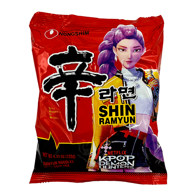 Nongshim Spicy Shin Noodle Soup K-Pop Demon Hunters