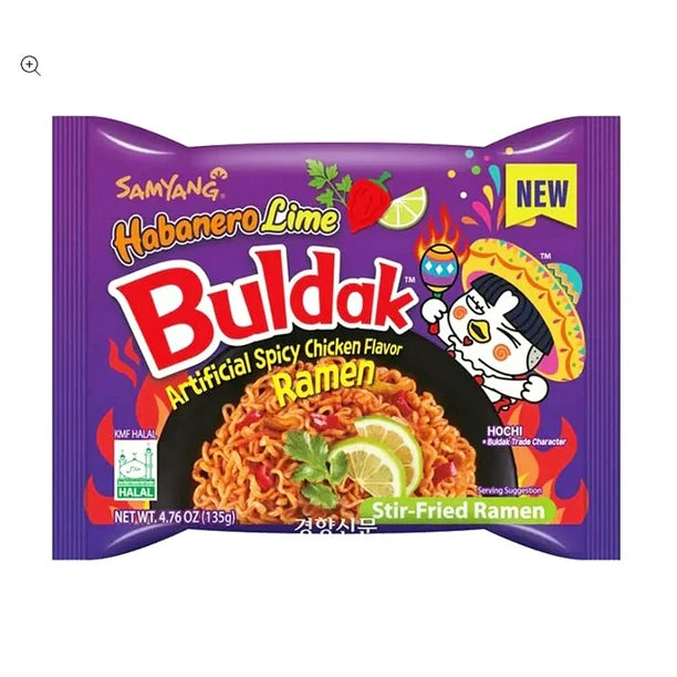 Samyang Buldak Habanero Lime Stir Fried Ramen Noodles