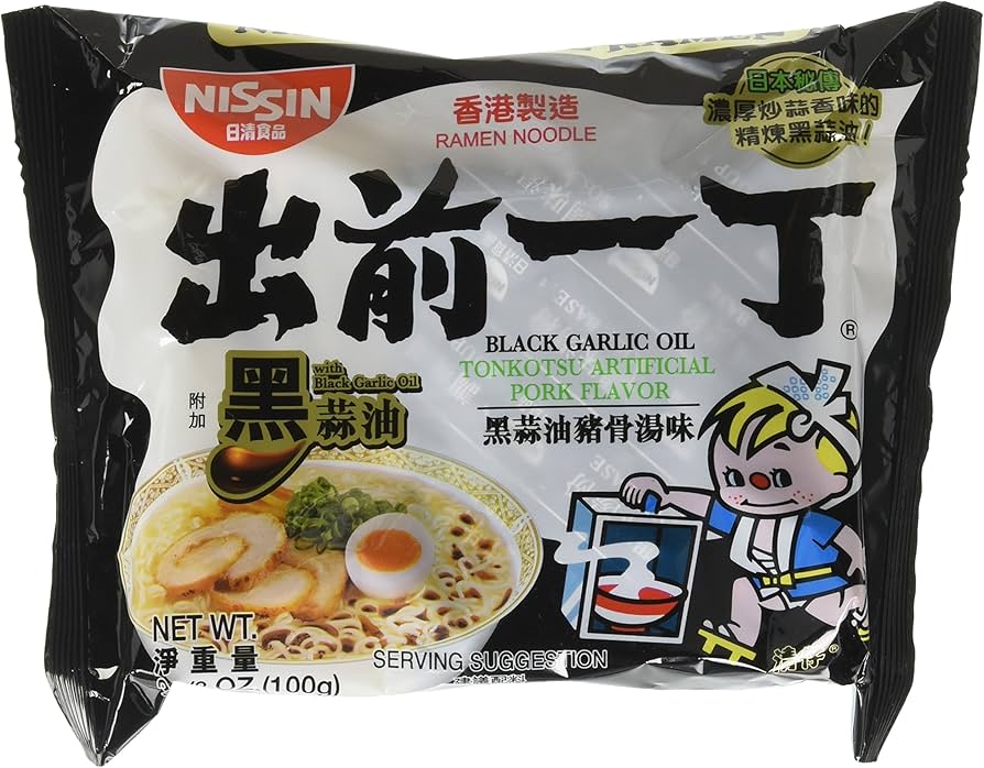Nissin Black Garlic Oil Tonkotsu