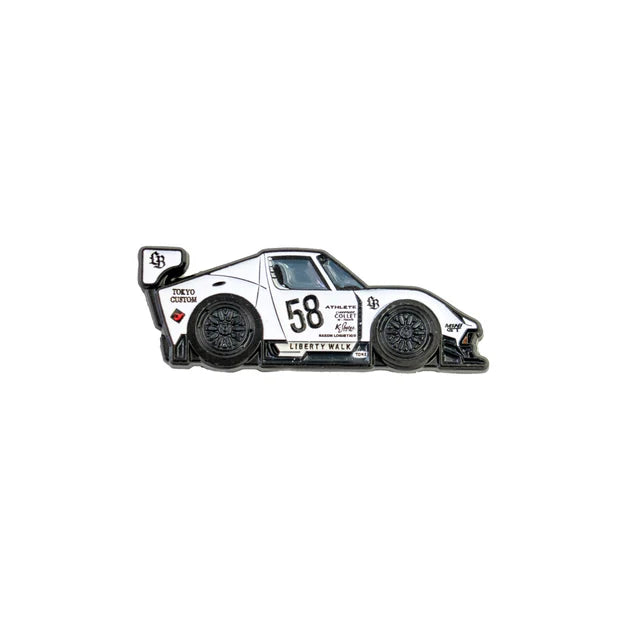 CB8-MI Leen Custom Pin Badge MIURA White