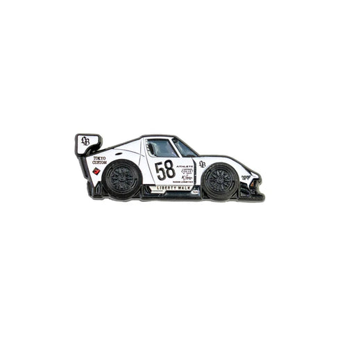 CB8-MI Leen Custom Pin Badge MIURA White