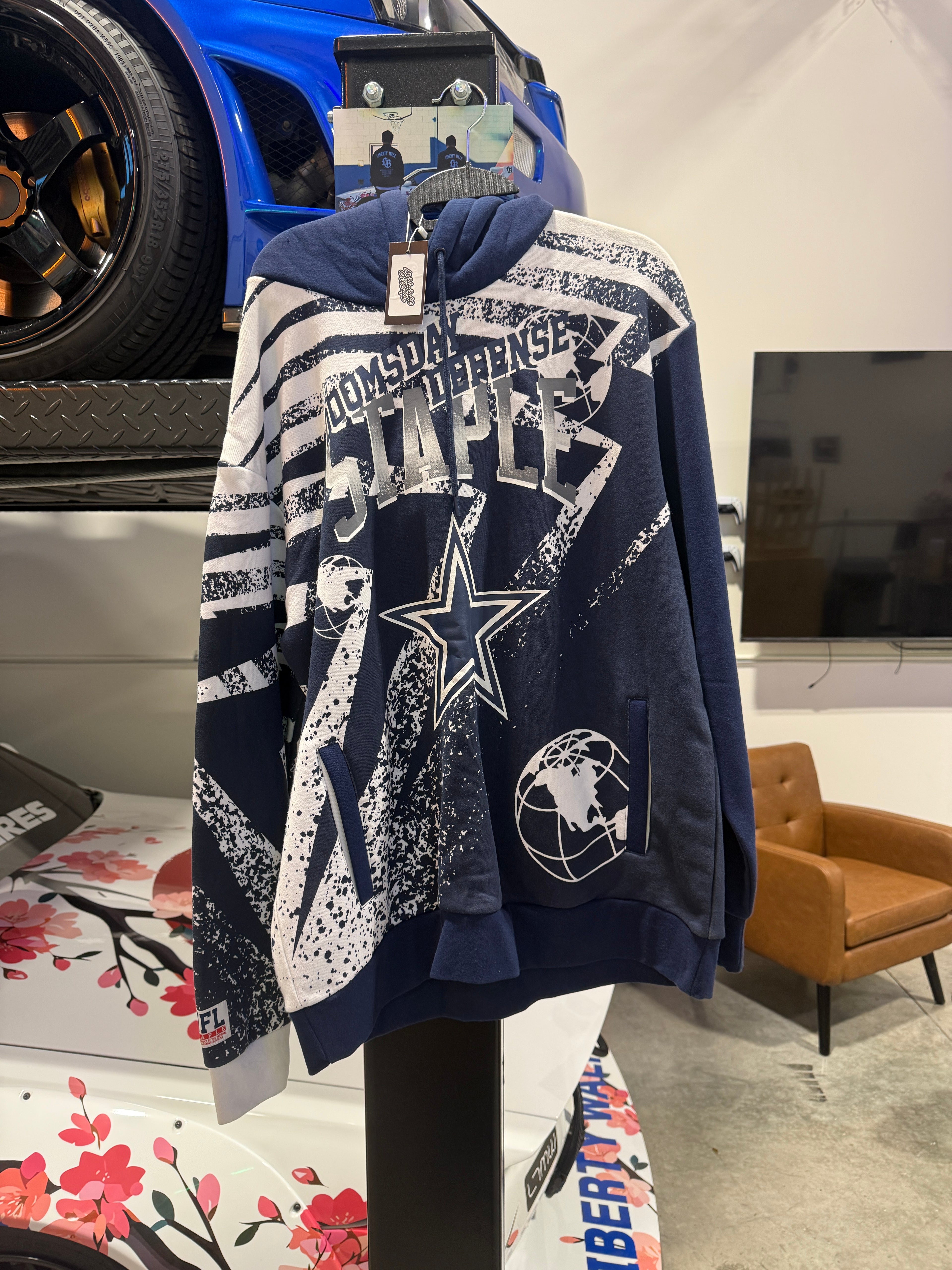 NFL X Staple Navy Dallas Cowboys All Over Hoodie