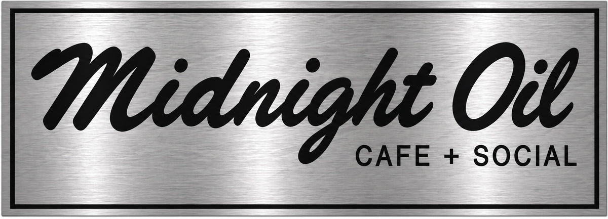 Midnight Oil Cafe + Social Bumper Sticker