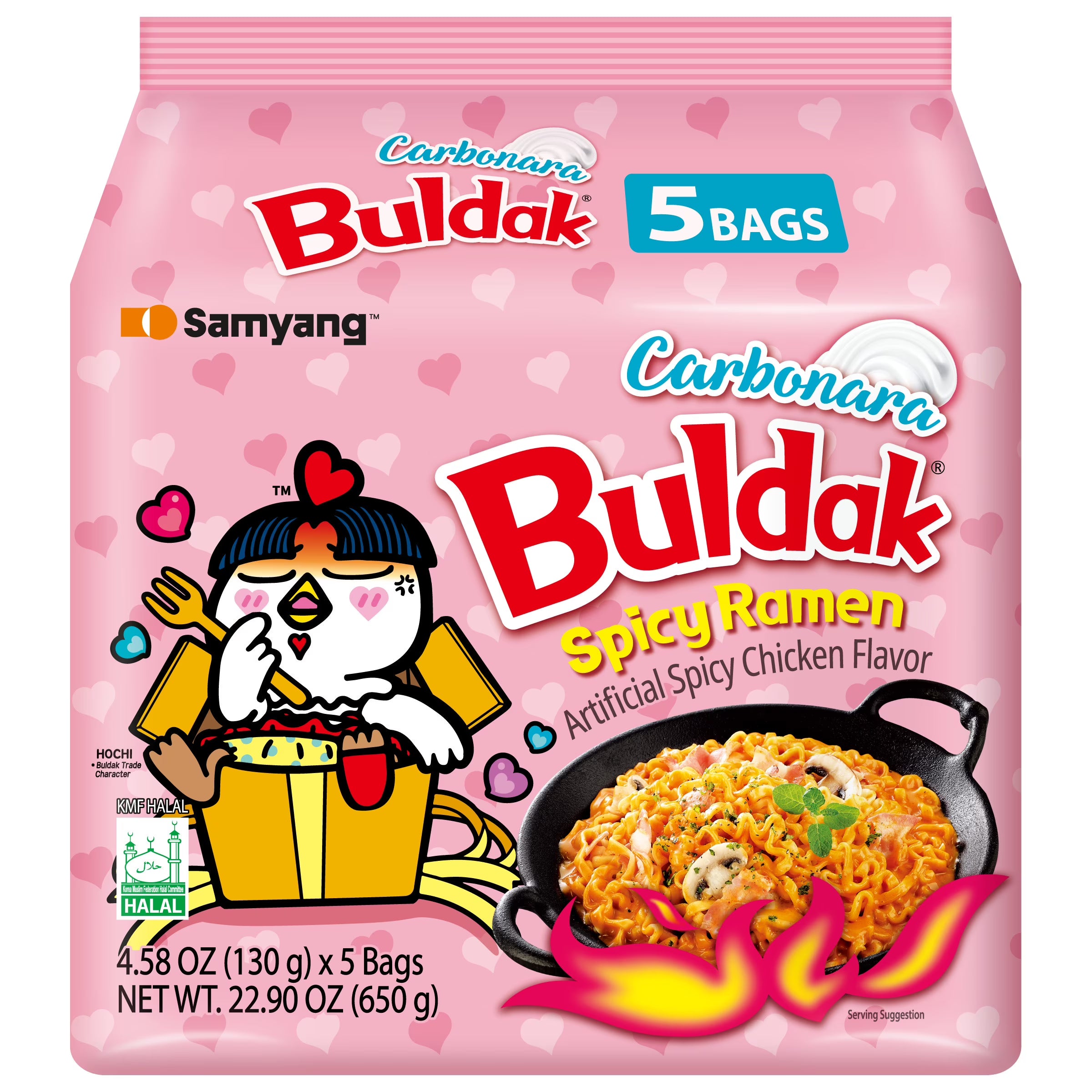 Samyang Buldak Spicy Chicken Noodle Carbonara Flavor Ramen