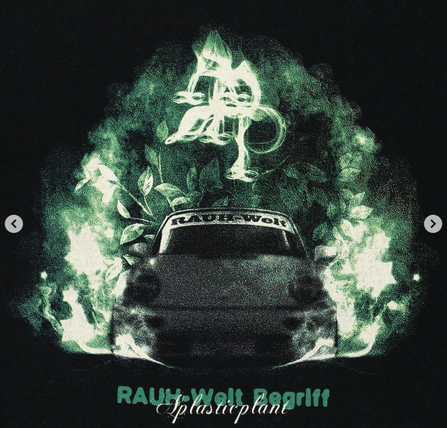 Rauh-Welt Begriff x aplasticplant Botanic Blaze Tee – Black