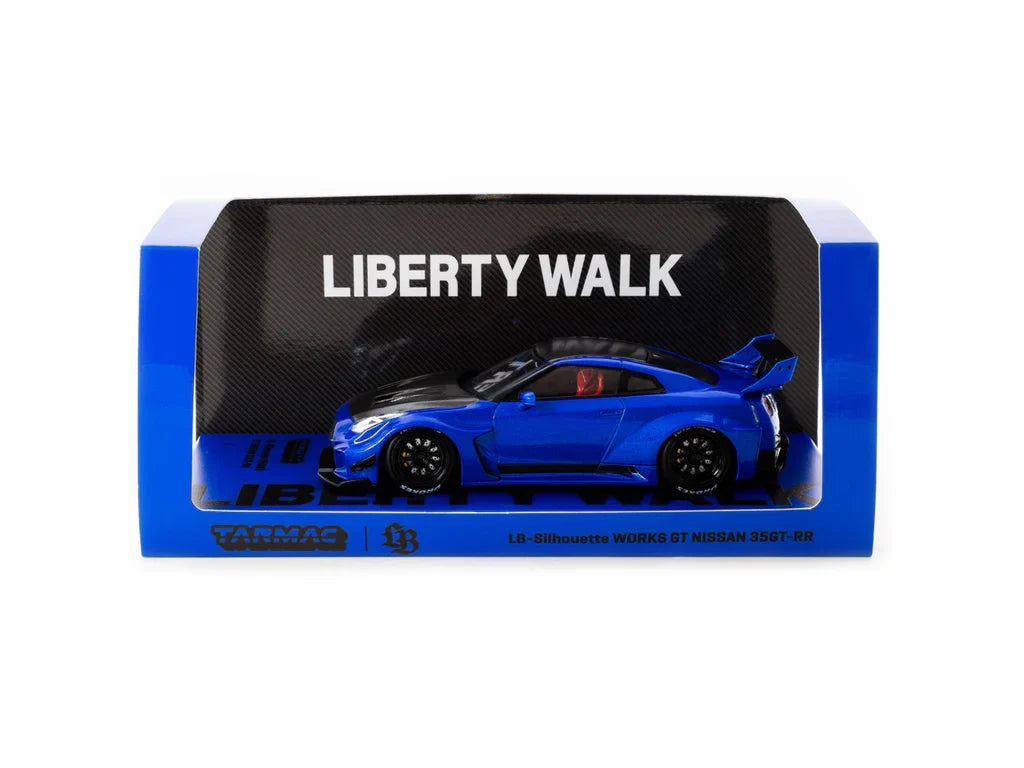 LB Silhouette WORKS GT NISSAN 35BT RR Candy Blue Scale Model Car
