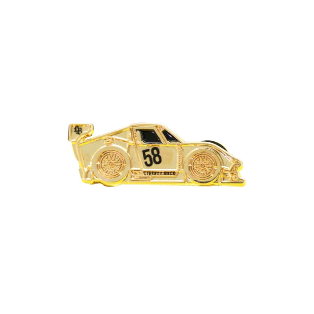 CB8-MI Leen Custom Pin Badge MIURA White