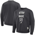 Utah Jazz NBA x Staple Plush Pullover Sweatshirt - Anthracite
